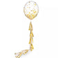 1ct, 24in, Confetti Balloon with Tassel Tail Customized