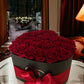Burgundy Roses | Black "Love" Box