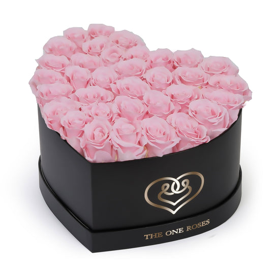 Candy Pink Roses | Black "Love" Box
